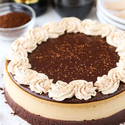 Kahlua Brownie Cheesecake 9”