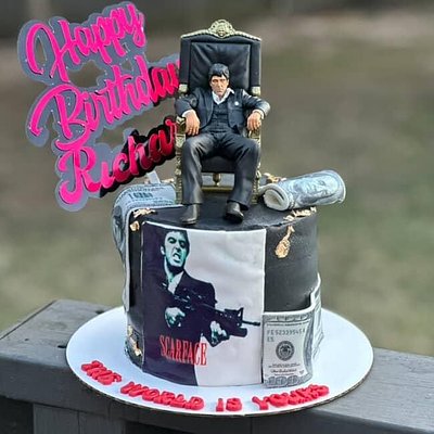 Scarface Cake (6"3 Layer) 