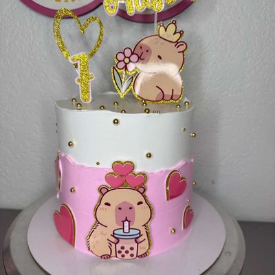 Pastel de Cumpleaños Niña (12–15 personas) / Girls Birthday Cake (12–15 servings)
