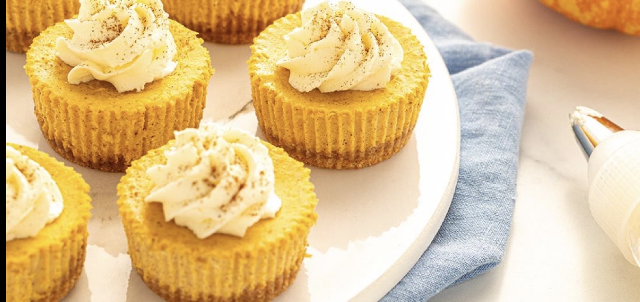 Mini Pumpkin Cheesecakes