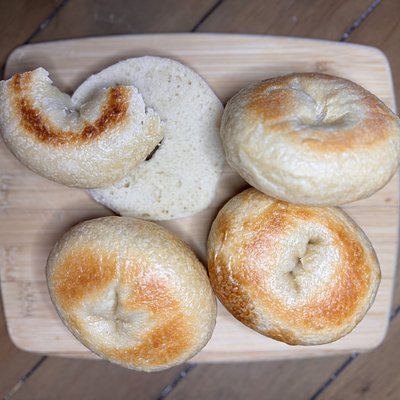 🥯 Sourdough Plain Bagels