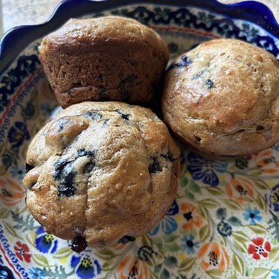 Blueberry Cottage Cheese Muffins