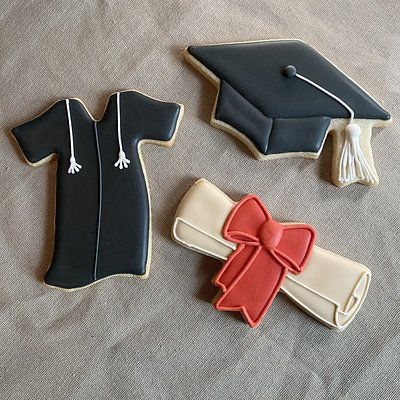 1 Dozen Graduation Cookies 