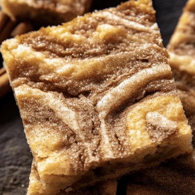 snickerdoodle caramel swirl blondie bars 