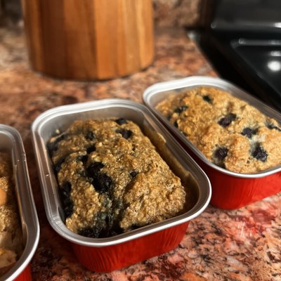 🐶 blueberry Banana Bread