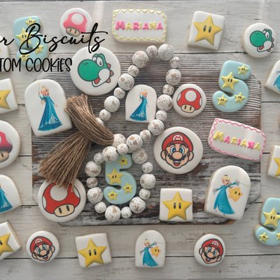 Character Cookies Printed and Minimal Hand Detail
