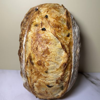 Jalapeño Cheddar Sourdough Artisan Loaf