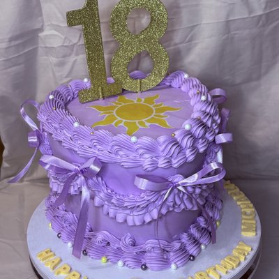Vintage Heart Cake