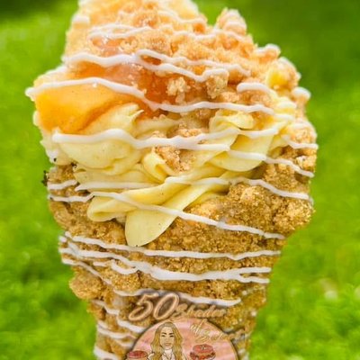 Cheesecake wafflecones