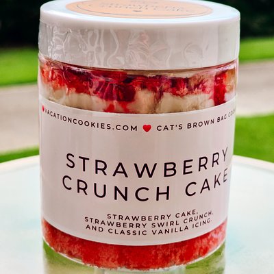 Strawberry Crunch Cake Jar