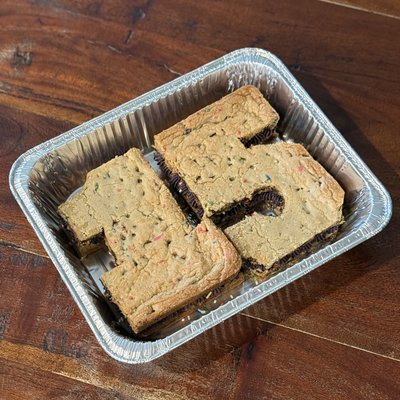 Chocolate Chip Cookie Cake Sandwich with Buttercream Between the Layers (serves 15-18)