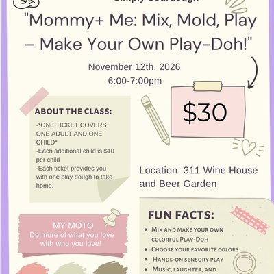 Mommy And Me: Make Your Own Playdough 11-12-2026