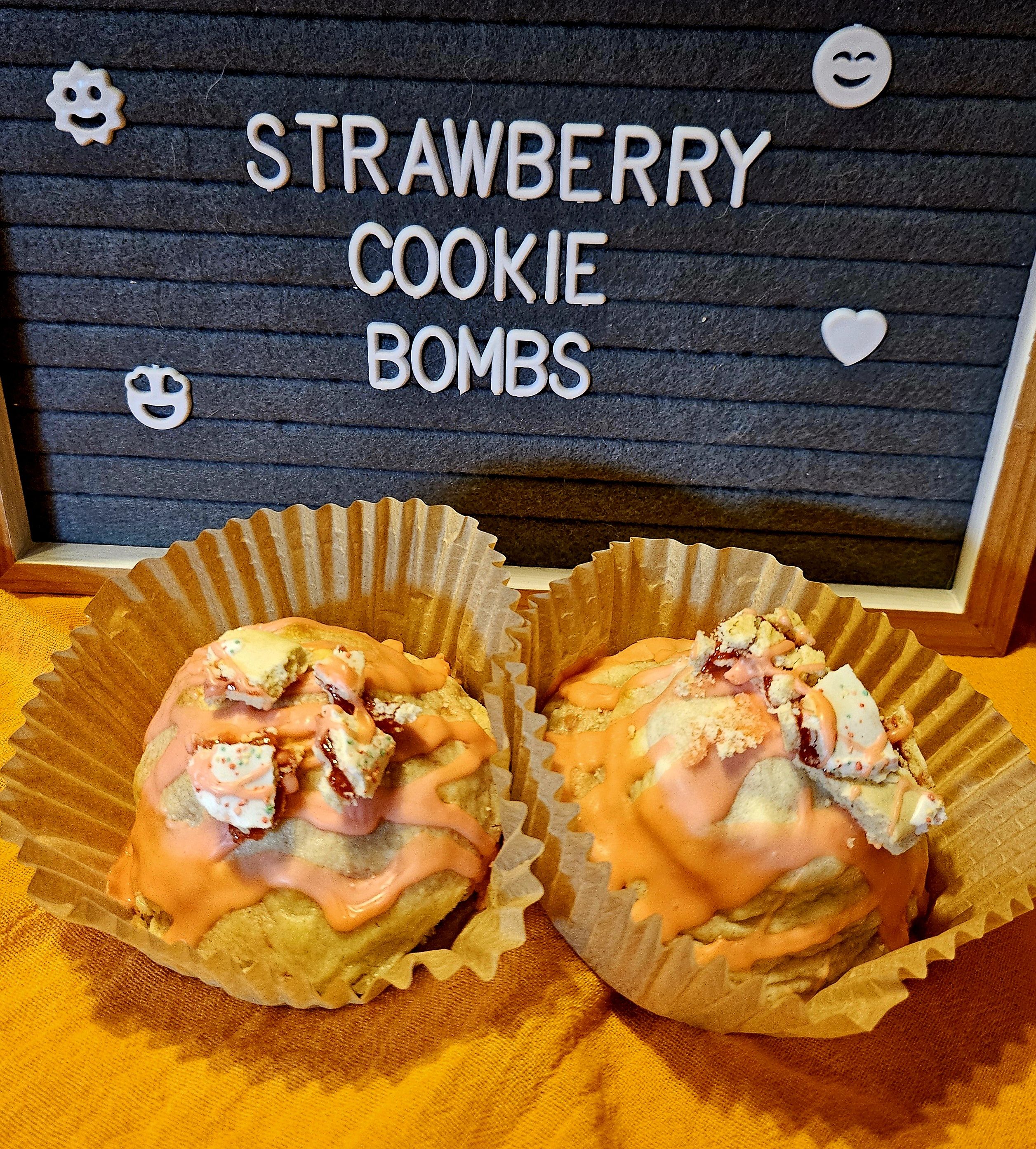 Strawberry Cookie Bombs
