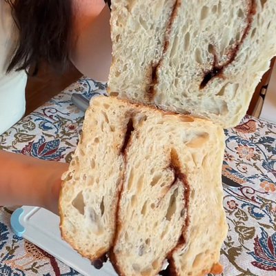 Sourdough Cinnamon Sugar Sandwich Loaf