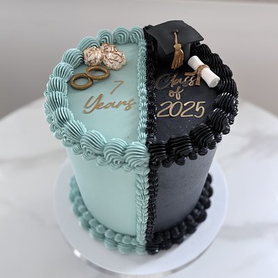 10 Inch Cake 4 Layers Round Or Heart (serves 45-55)