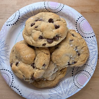 Brown Butter Chocolate Chip Cookies (pack of four)