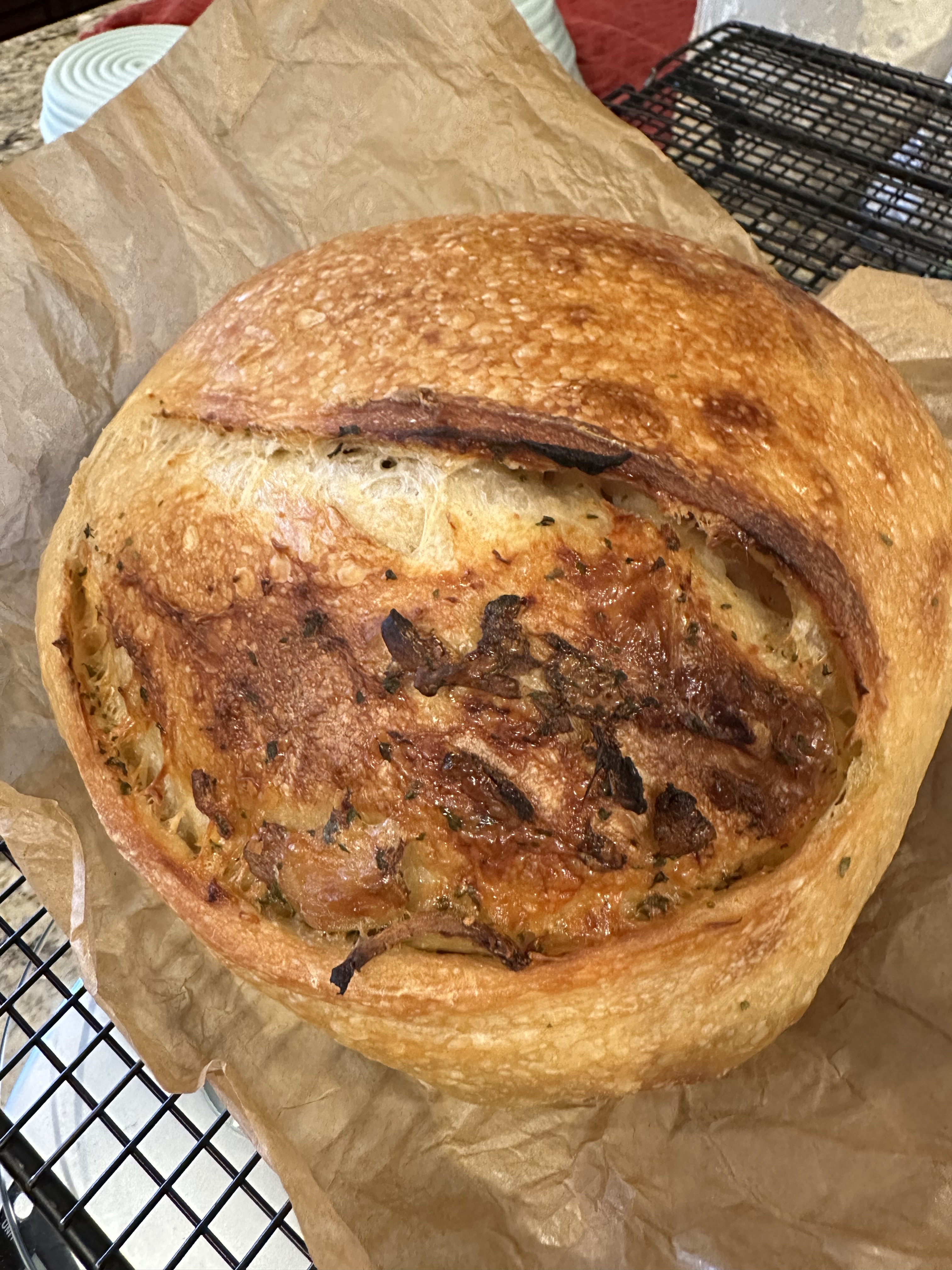 Garlic Parmesan Sourdough