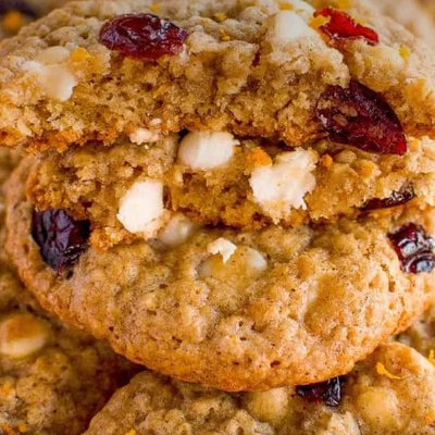 Orange Cranberry White Chocolate Cookies