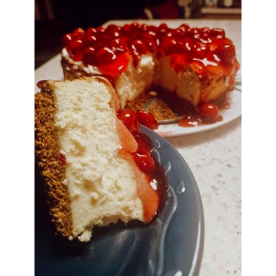 Cheesecake. 