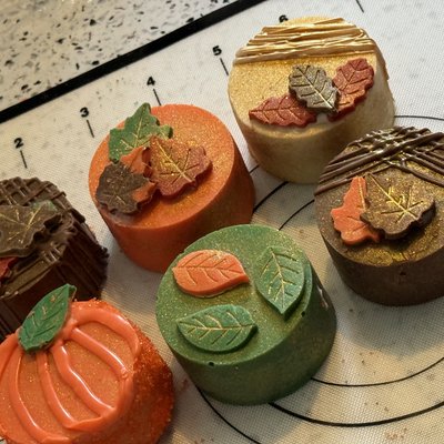 Fall Rum Cake Bites