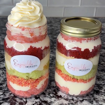 Trifecta Cake Jar 16oz