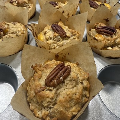 GF Peach Pecan Oat Muffins-RSF