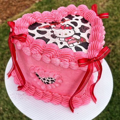 6 Inch 2 Layer Heart Cake 
