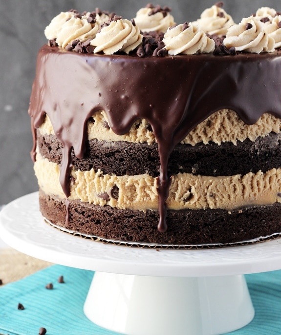 Peanut Butter Cookie Dough Layer Cake