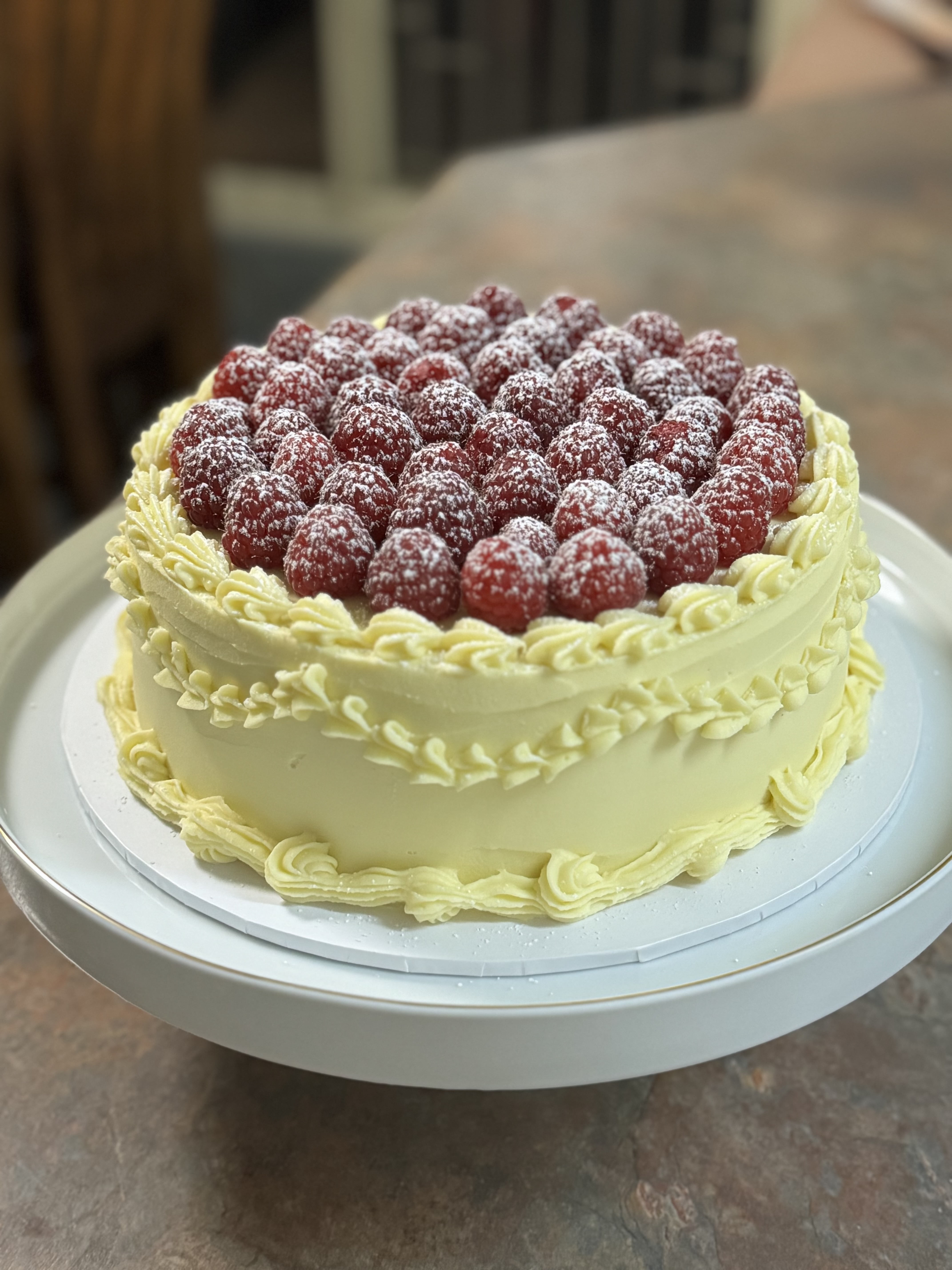Raspberry White Choc Cheesecake