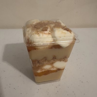 Peach Cobbler Pudding Cups 
