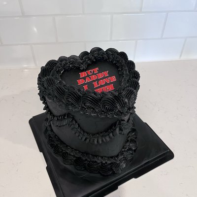 6”, 3-Layer Heart Cake