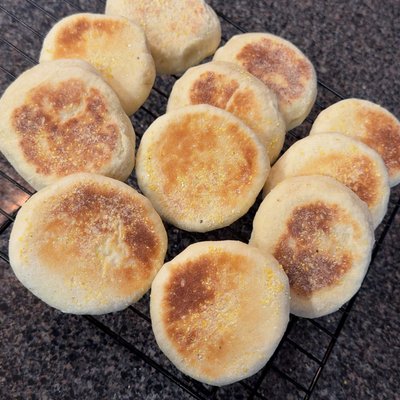 Sourdough English Muffins 