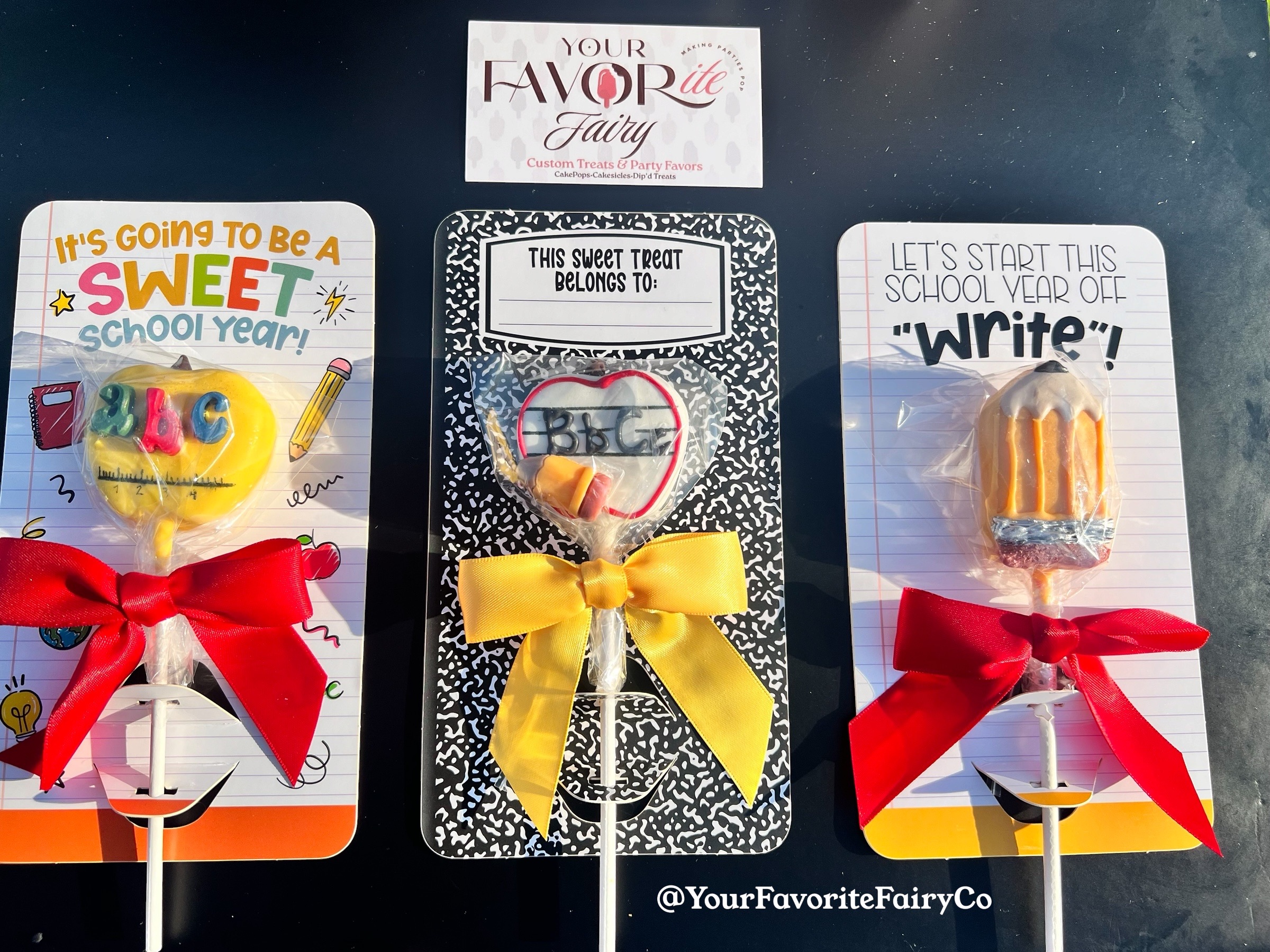 🍎 Back 2 School CakePop Card ✏️