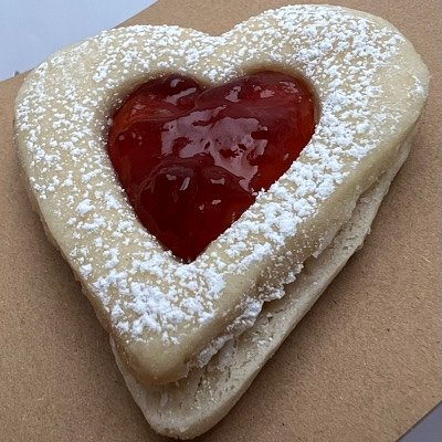 Strawberry & White Chocolate Shortbread Cookie