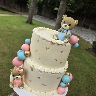 Gender 2 Tier Cake 