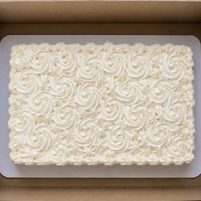 2 Layer Large Sheet Cake One Color - Available In 4 Flavors