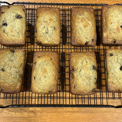 Mini Loaf Chocolate Chip Banana Bread 