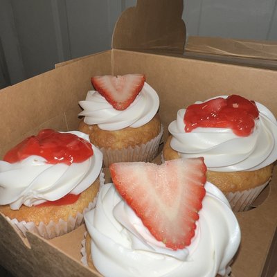 Strawberry Shortcake Cupcakes