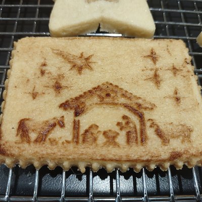 Nativity Butter Cookie Tile