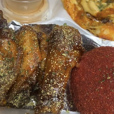 SPECIAL (1)CHICKEN CHEETOS BALLS (4)WINGS (1) SIDE