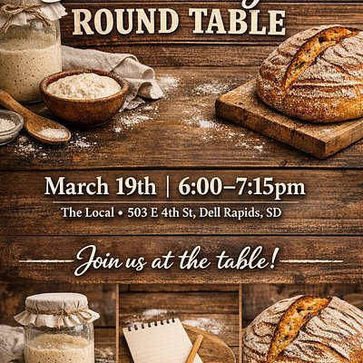 March 19th Sourdough Round Table At The Local (Dell Rapids)
