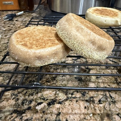 50% Fresh Milled Wheat English muffins