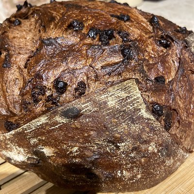 Chocolate Espresso Choco Chip Sourdough Bread 