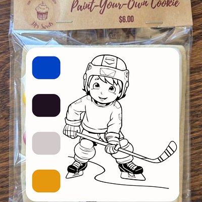 Paint-Your-Own Hockey Cookie