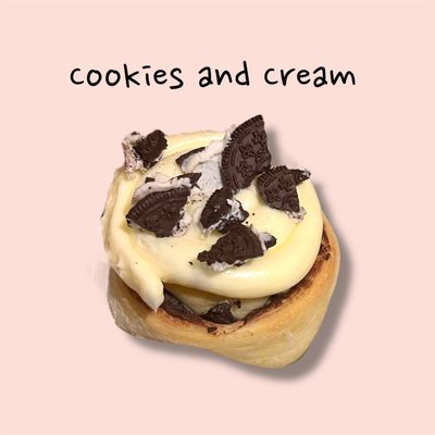 Cookies and Cream Cinnamon Roll