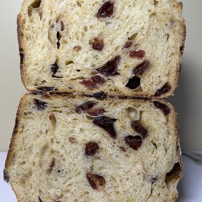 Cranberry Orange Sourdough Artisan Loaf