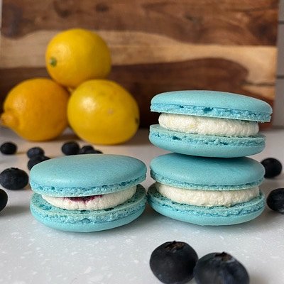 Lemon Blueberry Macaron
