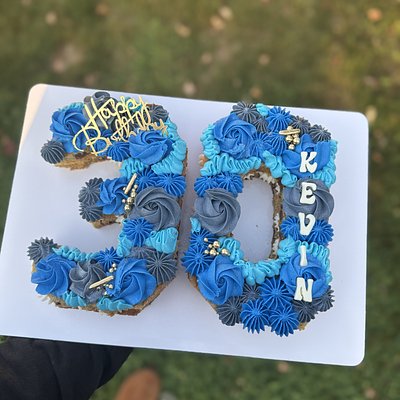 Two- Number Cookie Cake