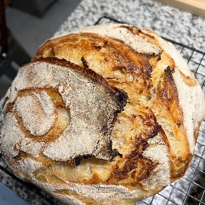 Artisan Balsamic Caramalized Onions Sourdough Bread (Vegan Friendly)