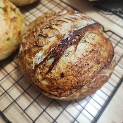 Hot Honey, Parmesan And Asiago Sourdough 
